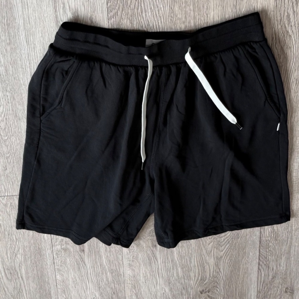 Feat Clothing Mens BlanketBlend Shorts Black Size 1‎ Drawstring Zipper Pocket